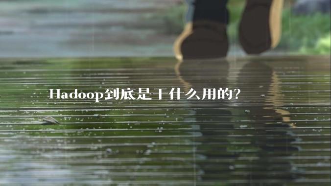 Hadoop到底是干什么用的？